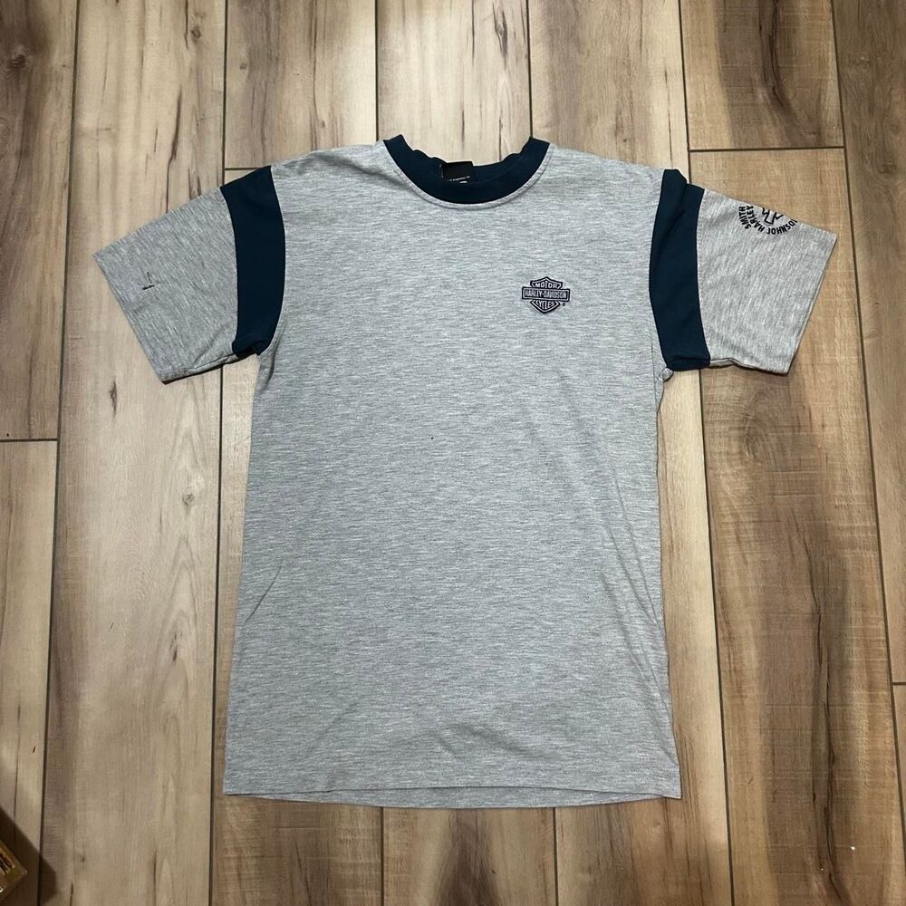 Vintage Harley Davidson Colorblock Tee S